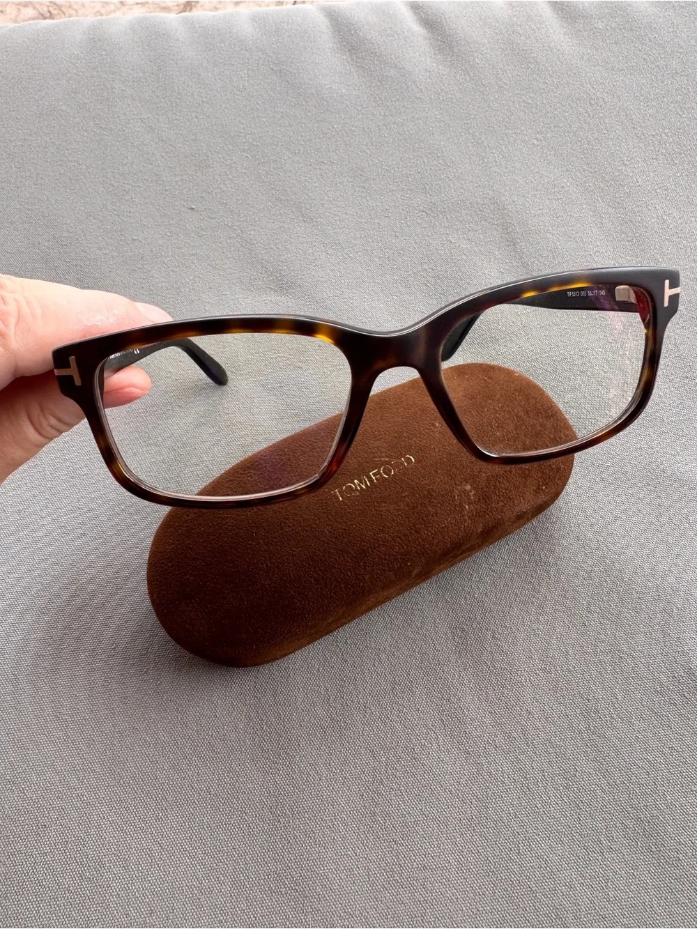Tom Ford TF5313 052 Matte Havana Eyeglasses Frames 55-17-145 Made in Italy